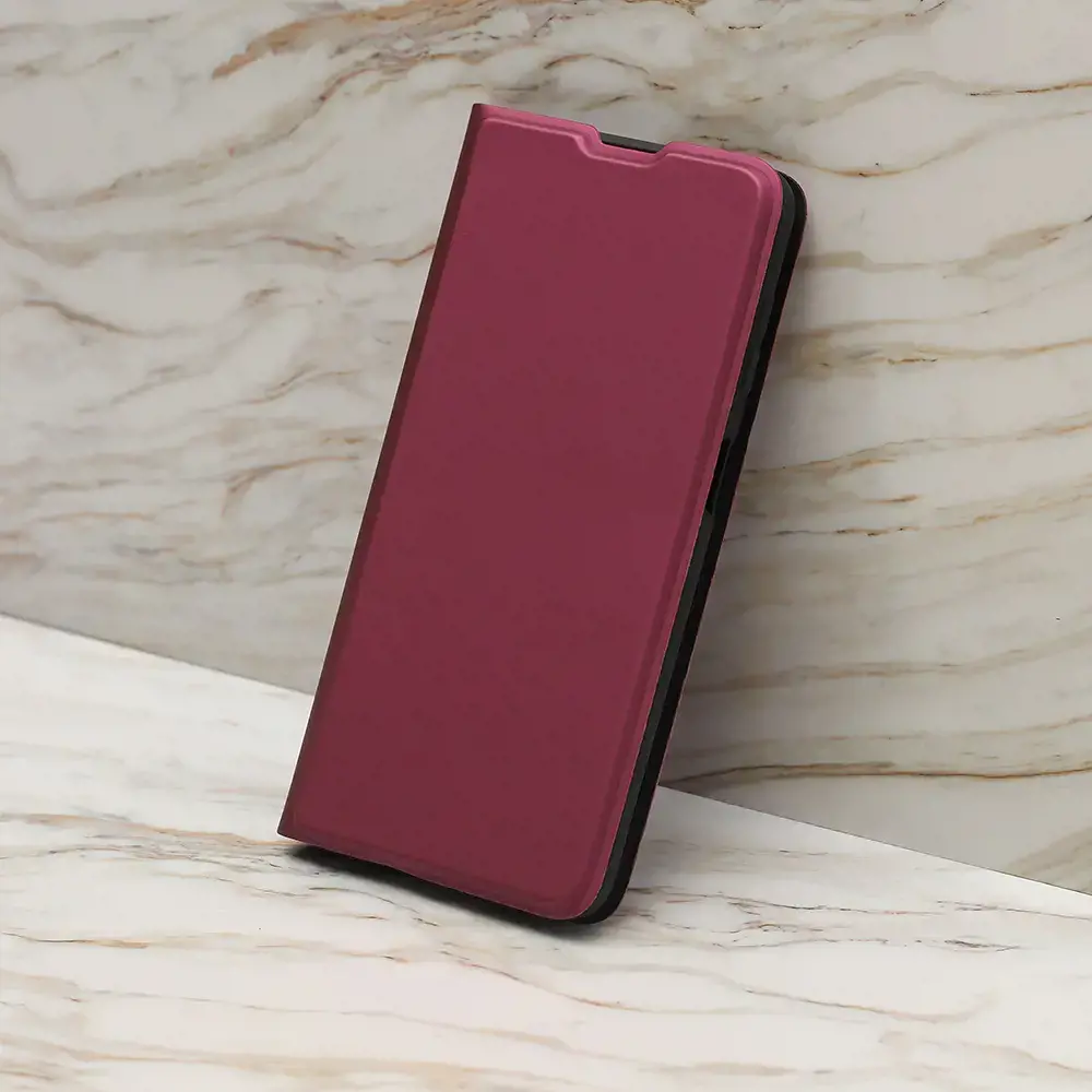 Išmanusis minkštas dėklas Motorola Moto G53 burgundy