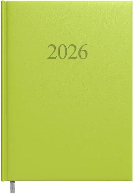 Kalendorius MANAGER Day 2026, A5, PU, šviesiai žalia