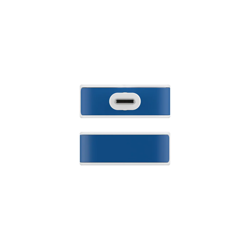 Hyper HyperDrive Flex 4 Port USB-C Hub, White/Blue | HD5201BUGL