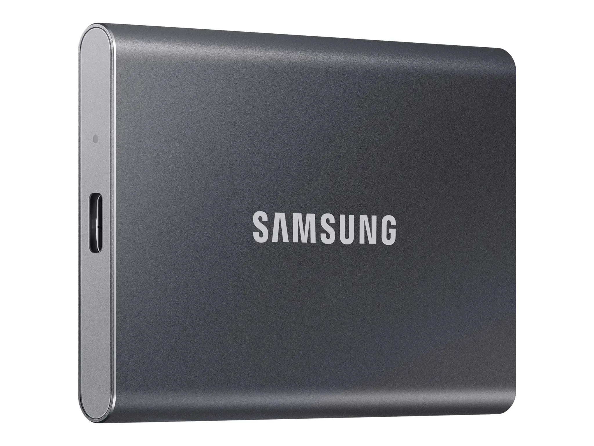 "Samsung" nešiojamasis SSD diskas T7, 1000 GB, C tipo USB, 3.2 Gen 2 (3.1 Gen 2), 1050 MB/s, apsauga nuo slaptažodžio, pilkas