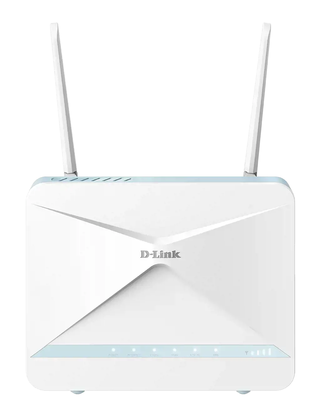 D-Link EAGLE PRO AI AX1500 4G+ išmanusis maršrutizatorius G416, "Wi-Fi 6" (802.11ax), vienos juostos (2,4 GHz), Ethernet LAN, 4G, baltos spalvos, stalinis/polinis maršrutizatorius