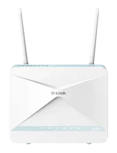 D-Link EAGLE PRO AI AX1500 4G+ išmanusis maršrutizatorius G416, "Wi-Fi 6" (802.11ax), vienos juostos (2,4 GHz), Ethernet LAN, 4G, baltos spalvos, stalinis/polinis maršrutizatorius