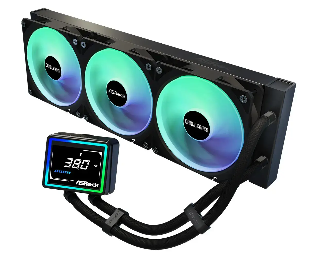 Asrock Challenger 360 Digital Processor Liquid cooling kit 12 cm Black