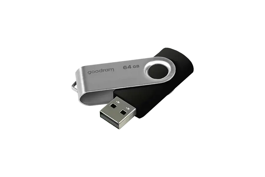 Goodram UTS2, 64 GB, USB Type-A, 2.0, 20 MB/s, Swivel, Black