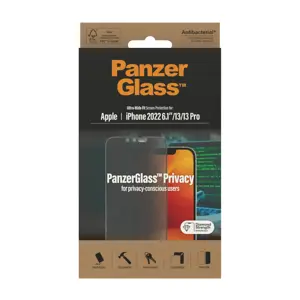 PanzerGlass Ultra-Wide Fit Privacy tempered glass for iPhone 14 | 13 | 13 Pro 6,1"
