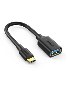 Ugreen 30701, 0.15 m, USB C, USB A, USB 3.2 Gen 1 (3.1 Gen 1), Black