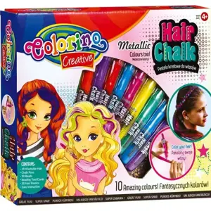 Kreidelės plaukams dažyti Colorino Creative 10 spalvų