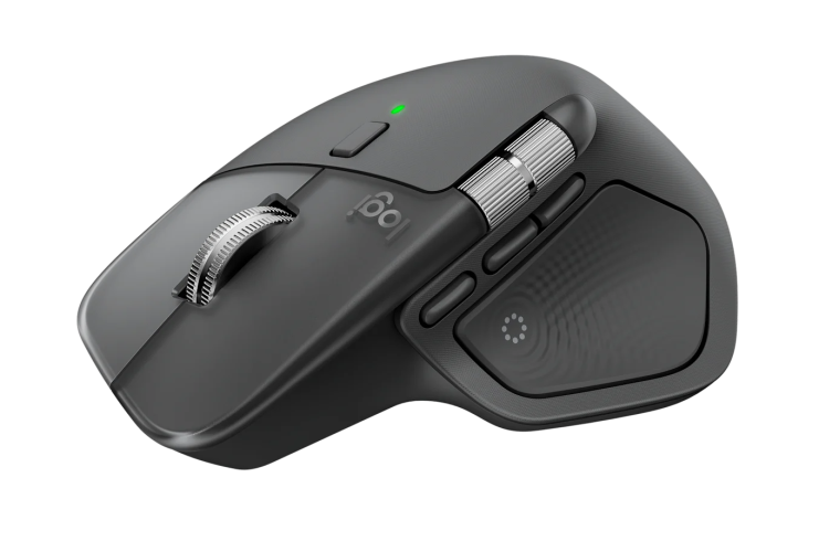 Logitech MX Master 4 Belaidė pelė RF Wireless + Bluetooth, 8000 DPI, Graphite
