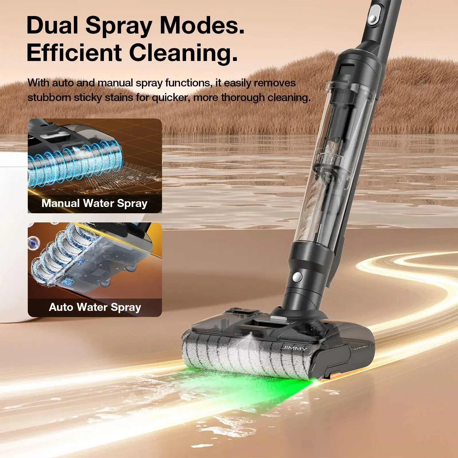 Jimmy Vacuum Cleaner and Washer | PW11 Plus | Cordless operating | Washing function | 400 W | 21.6 V | Operating time (max) 40-75 min | Black/Silver
