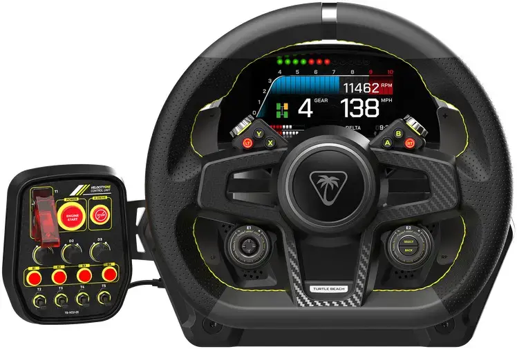 Turtle Beach VelocityOne, Steering wheel + Pedals, PC, Xbox One, Xbox Series S, Xbox Series X, Back button, Select button, Wired, USB, USB Type-C