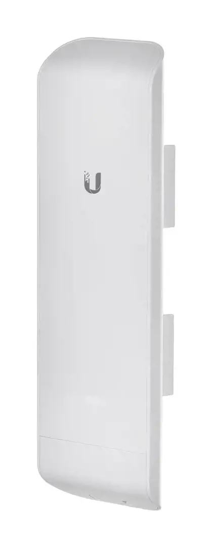 "Ubiquiti NanoStation NSM5", 5 GHz, 16 dBi, 2 x 10/100 Ethernet prievadas, maitinimo būdas - pasyvus maitinimas per Ethernet, lauko UV spindulių stabilizuotas plastikas, procesorius Atheros MIPS 24KC 400 MHz, 32 MB SDRAM, 8 MB Flash, tvirtinimo ant stulpo rinkinys pridedamas