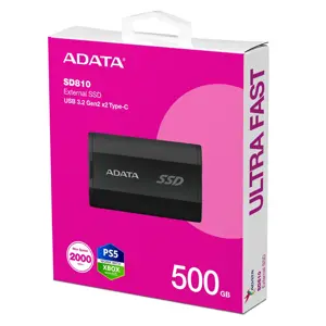SSD diskas ADATA SD810-500G-CBK 500 GB, USB 3.2 Gen 2x2