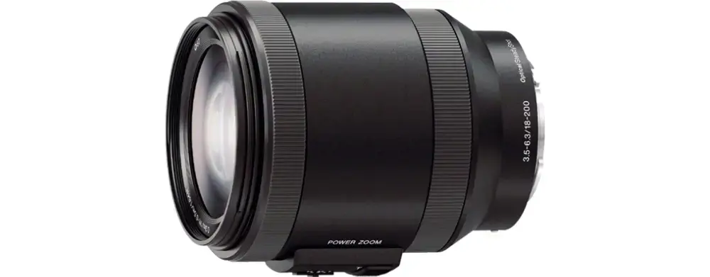 Sony SELP18200, teleobjektyvas, 17/12, 18 - 200 mm, vaizdo stabilizatorius, Sony E