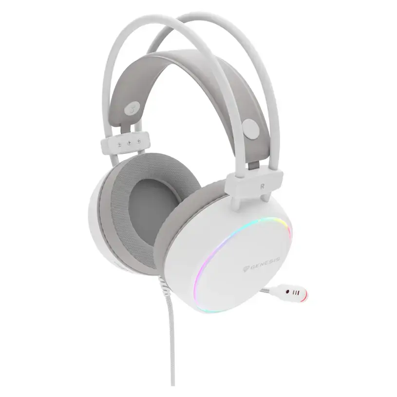 Genesis RGB Gaming Headset | Neon 613 G2 | Wired | Over-ear | Microphone | White