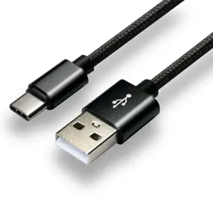 Maitinimo kabelis everActive CBB-1CB (USB - C tipo USB ; 1 m; juoda spalva)