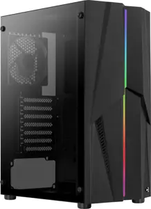 AEROCOOL PGS MECHA-G-BK-v1 RGB korpusas juodas