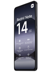Xiaomi Redmi Note 14 | Midnight Black | 6.67 " | AMOLED | 1080 x 2400 pixels | Mediatek | Internal RAM 6 GB | 128 GB | Dual SIM | 5G | Main camera resolution 50+8+2 MP | Secondary camera resolution 20 MP | Android | 14