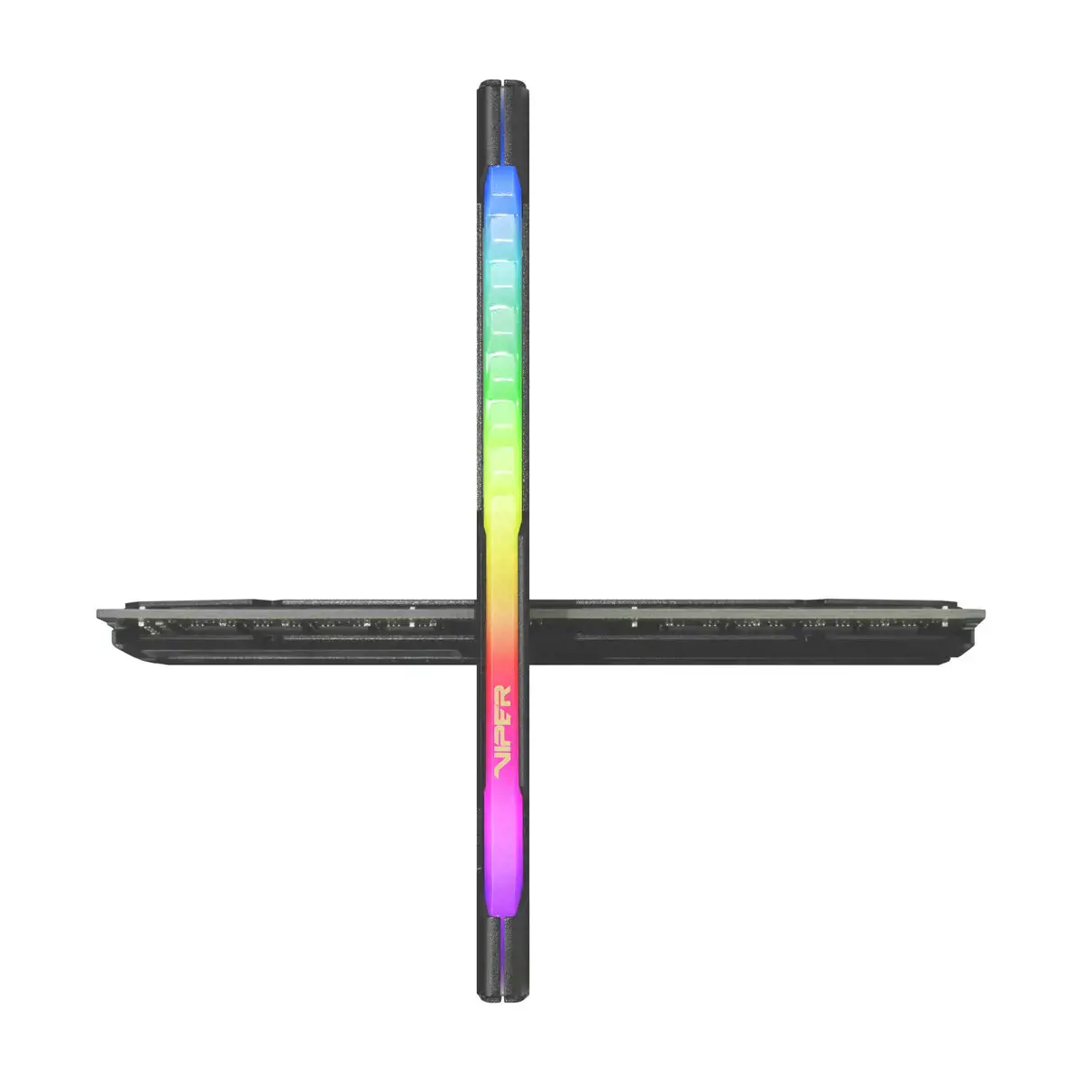 PATRIOT Viper Steel RGB DDR4 32GB 2x16GB 3200MHz su juodu šildytuvu, dvigubas rinkinys