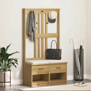 salės medis "SANDNES" 87x40x159,5 pušies masyvo