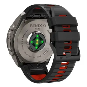 Tech-Protect watch strap IconBand Pro Garmin fenix 47mm, black/red