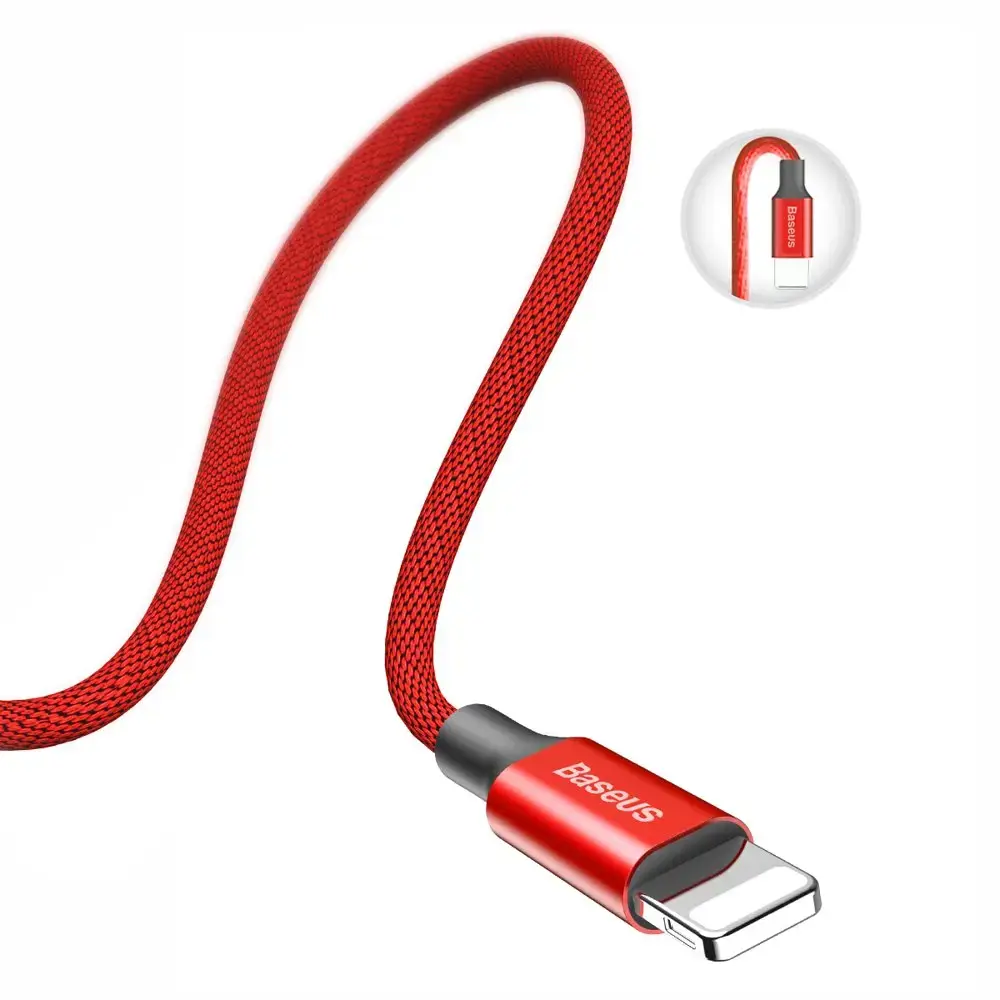 Baseus Yiven USB | Lightning Cable with Material Braid 1,8M red (CALYW-A09)