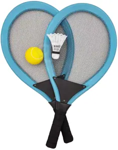 WOOPIE didelės badmintono teniso raketės vaikams + kamuoliukas