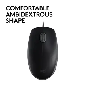 LOGITECH B110 Silent - BLACK - EMEA