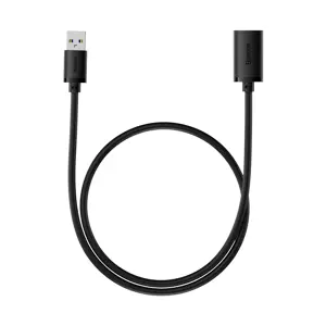 USB 2.0 prailginimo kabelis Baseus vyriškas - moteriškas, "AirJoy" serijos, 0,5 m (juodas)