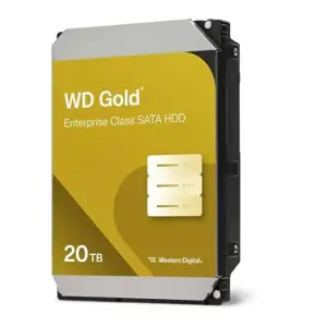 Western Digital Gold WD203KRYZ internal hard drive 20 TB 7200 RPM 512 MB 3.5" Serial ATA