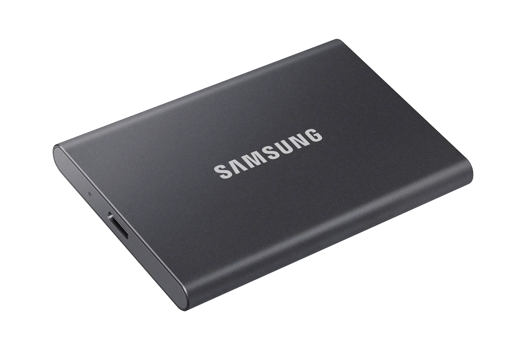 "Samsung" nešiojamasis SSD diskas T7, 2000 GB, C tipo USB, 3.2 Gen 2 (3.1 Gen 2), 1050 MB/s, apsauga nuo slaptažodžio, pilkas