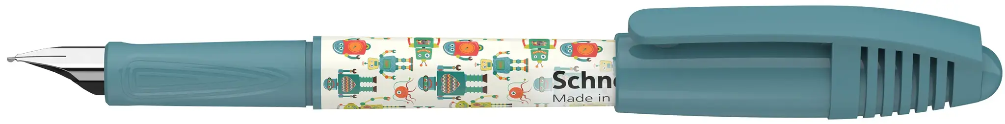 Plunksnakotis SCHNEIDER Zippi Cool Robots, dešiniarankiams ir kairiarankiams