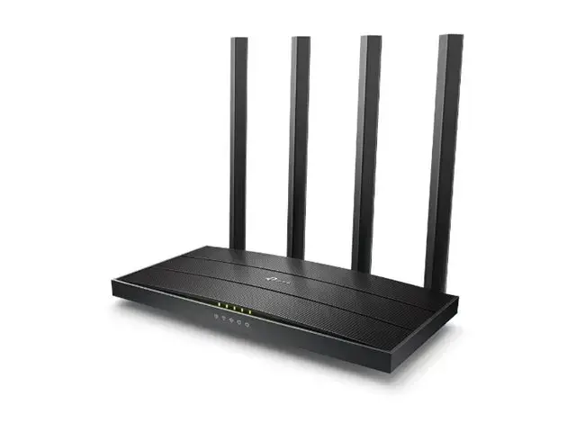 TP-Link AC1900 belaidis MU-MIMO "Wi-Fi" maršrutizatorius, "Wi-Fi 5" (802.11ac), dviejų dažnių (2,4 GHz / 5 GHz), Ethernet LAN, juodas, stalinis maršrutizatorius