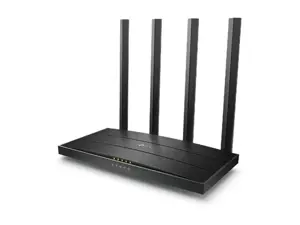 TP-Link AC1900 belaidis MU-MIMO "Wi-Fi" maršrutizatorius, "Wi-Fi 5" (802.11ac), dviejų dažnių (2,4 GHz / 5 GHz), Ethernet LAN, juodas, stalinis maršrutizatorius