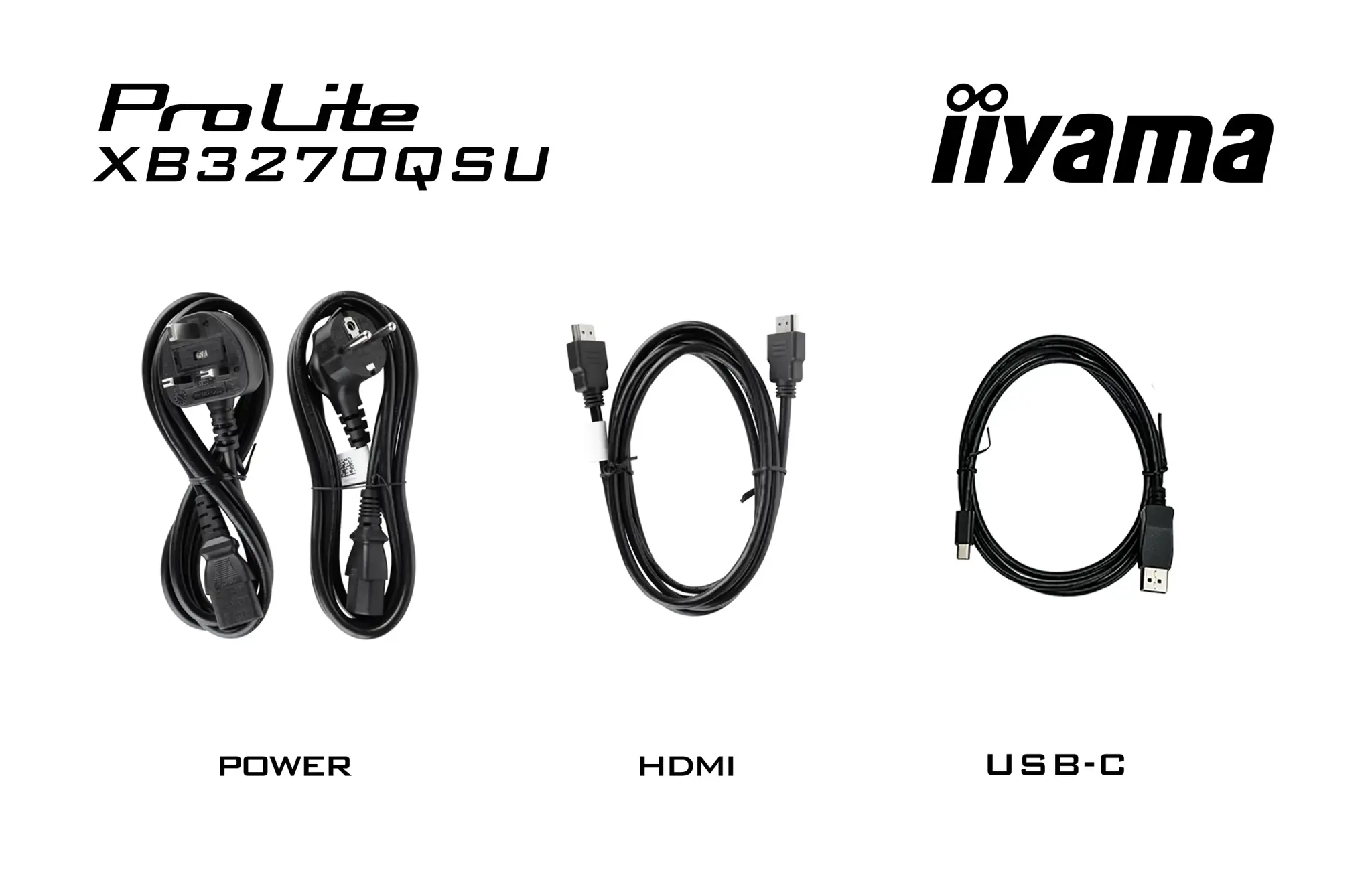 iiyama ProLite XB3270QSU-B1, 81.3 cm (32"), 2560 x 1440 pixels, Wide Quad HD, LED, 3 ms, Black