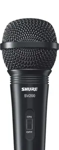 "Shure SV200" mikrofonas Juodas karaokės mikrofonas