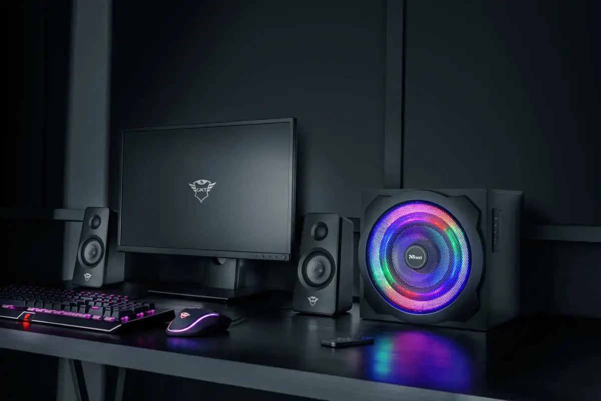 "Trust GXT 629 Tytan", 2.1 kanalų, 60 W, universalus, juodas, 120 W, belaidis