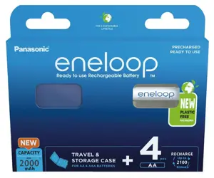 "Panasonic" įkraunamos baterijos ENELOOP BK-3MCDEC4BE AA, 2000 mAh, 4 vnt.