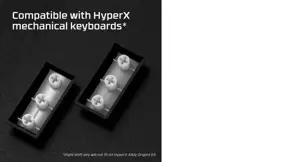 "HyperX" pilnas klavišų rinkinys, klaviatūros dangtelis, 1,5 mm, juodas