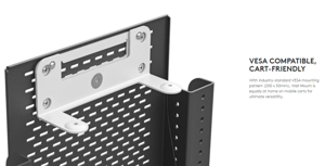 "Logitech" sieninis vaizdo juostų laikiklis, sieninis laikiklis, baltas, sieninis, "Logitech", "Rally Bar", "Rally Bar Mini", 236 mm