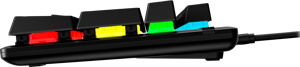 "HyperX Alloy Origins PBT HX Aqua" - mechaninė žaidimų klaviatūra, pilno dydžio (100%), USB, mechaninė, QWERTY, RGB LED, juoda