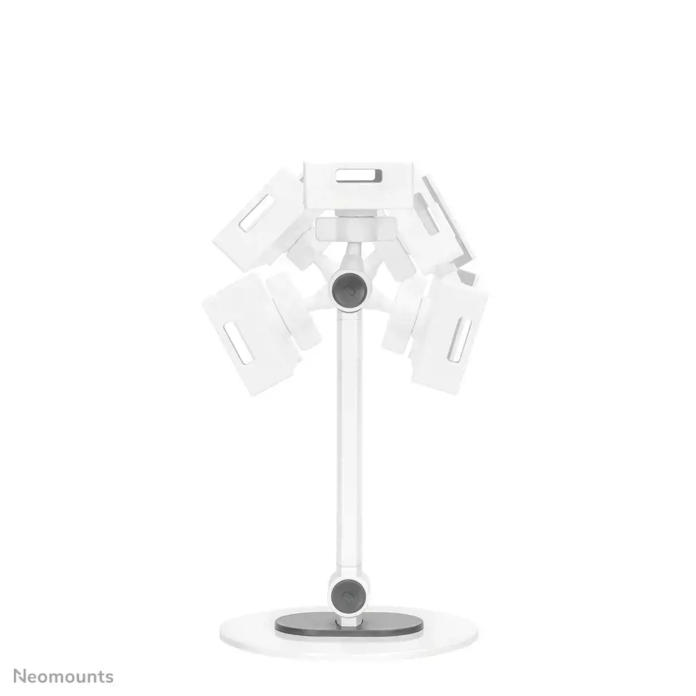 "Neomounts by Newstar" planšetinio kompiuterio stovas, Mobilusis telefonas/išmanusis telefonas, Planšetinis kompiuteris/UMPC, Pasyvus laikiklis, Stalas, Baltas