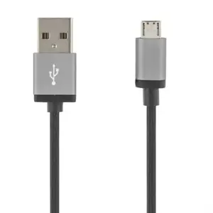 Mob. telefono kabelis DELTACO PRIME USB 2.0 "A-micro B", 1.0m, juodas / MICRO-110