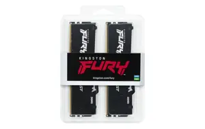 Kingston Technology FURY Beast 64GB 6000MT/s DDR5 CL30 DIMM (Kit of 2) RGB EXPO, 64 GB, 2 x 32 GB, DDR5, 288-pin DIMM, Black