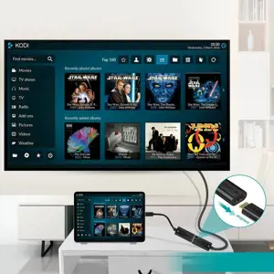 Choetech unidirectional cable adapter USB Type C Thunderbolt 3 (Male) to HDMI 2.0 4K@60Hz (female) black (HUB-H04BK)