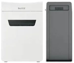"Leitz IQ Protect Premium" popieriaus smulkintuvas 10X P4, 18 L, jutiklinis, 10 lapų, P-4, pilkas, baltas, 80 g/m²