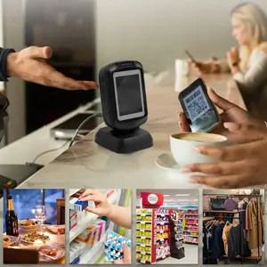 QOLTEC stalinis QR brūkšninių kodų skaitytuvas USB