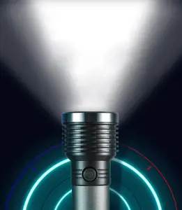 Platininis žibintuvėlis 3W 1200mAh, pilkos spalvos (45772)