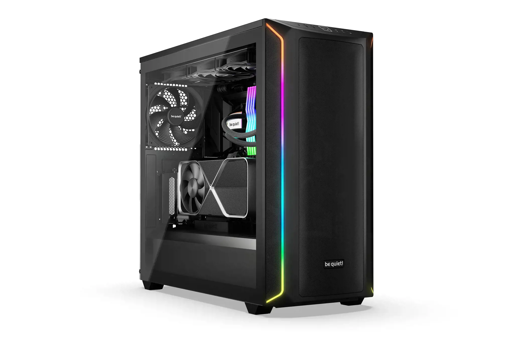 Būkite tylūs! Shadow Base 800 DX Black, Midi Tower, Kompiuteris, Juoda, ATX, EATX, micro ATX, Mini-ITX, Akrilonitrilo butadieno stirenas (ABS), Plienas, Grūdintas stiklas, Multi