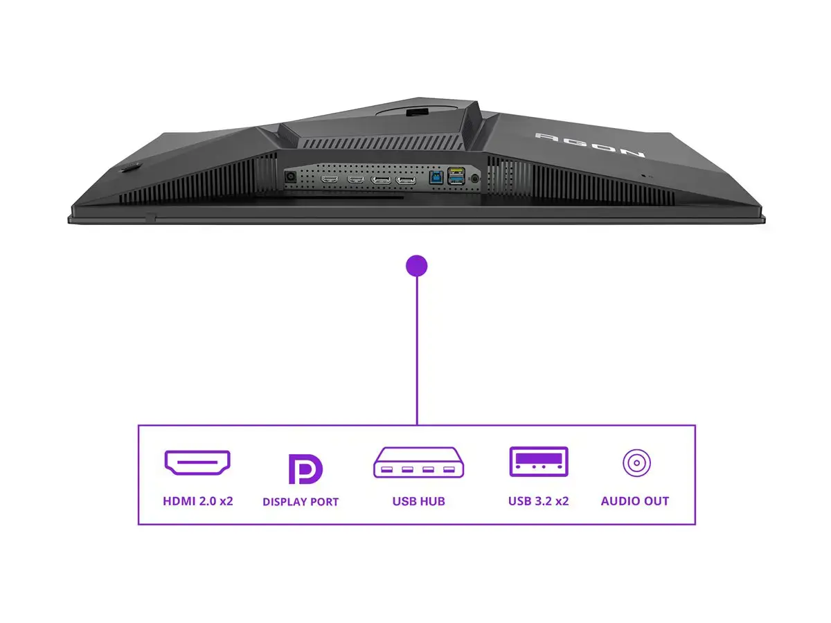 AOC AG276QZD2 | 26.7 " | OLED | QHD | 16:9 | 240 Hz | 0.03 ms | 2560 x 1440 pixels | 250 cd/m² | HDMI ports quantity 2