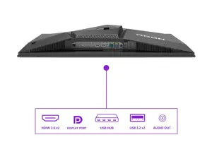 AOC AG276QZD2 | 26.7 " | OLED | QHD | 16:9 | 240 Hz | 0.03 ms | 2560 x 1440 pixels | 250 cd/m² | HDMI ports quantity 2